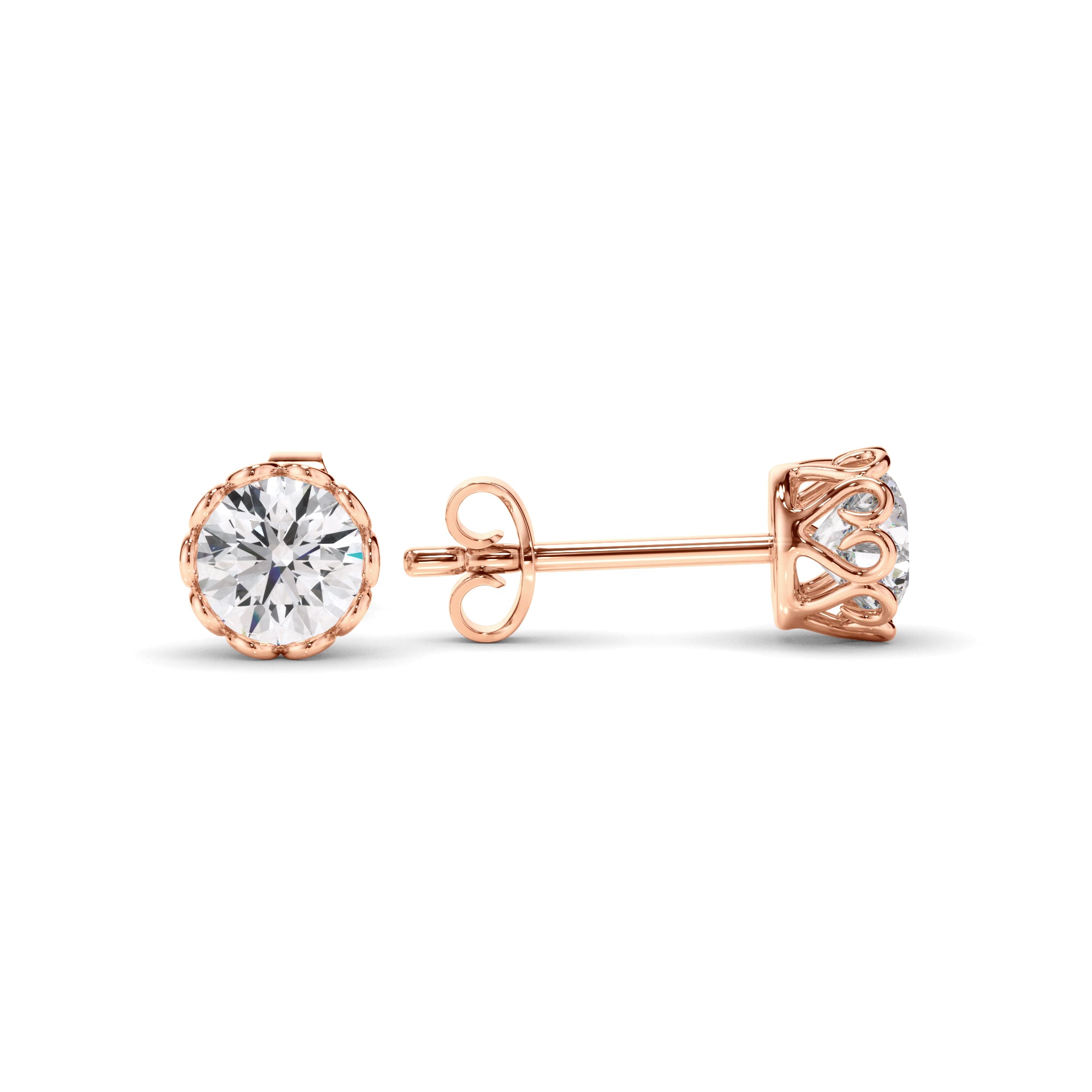 Mi Amor Diamond Stud Earrings