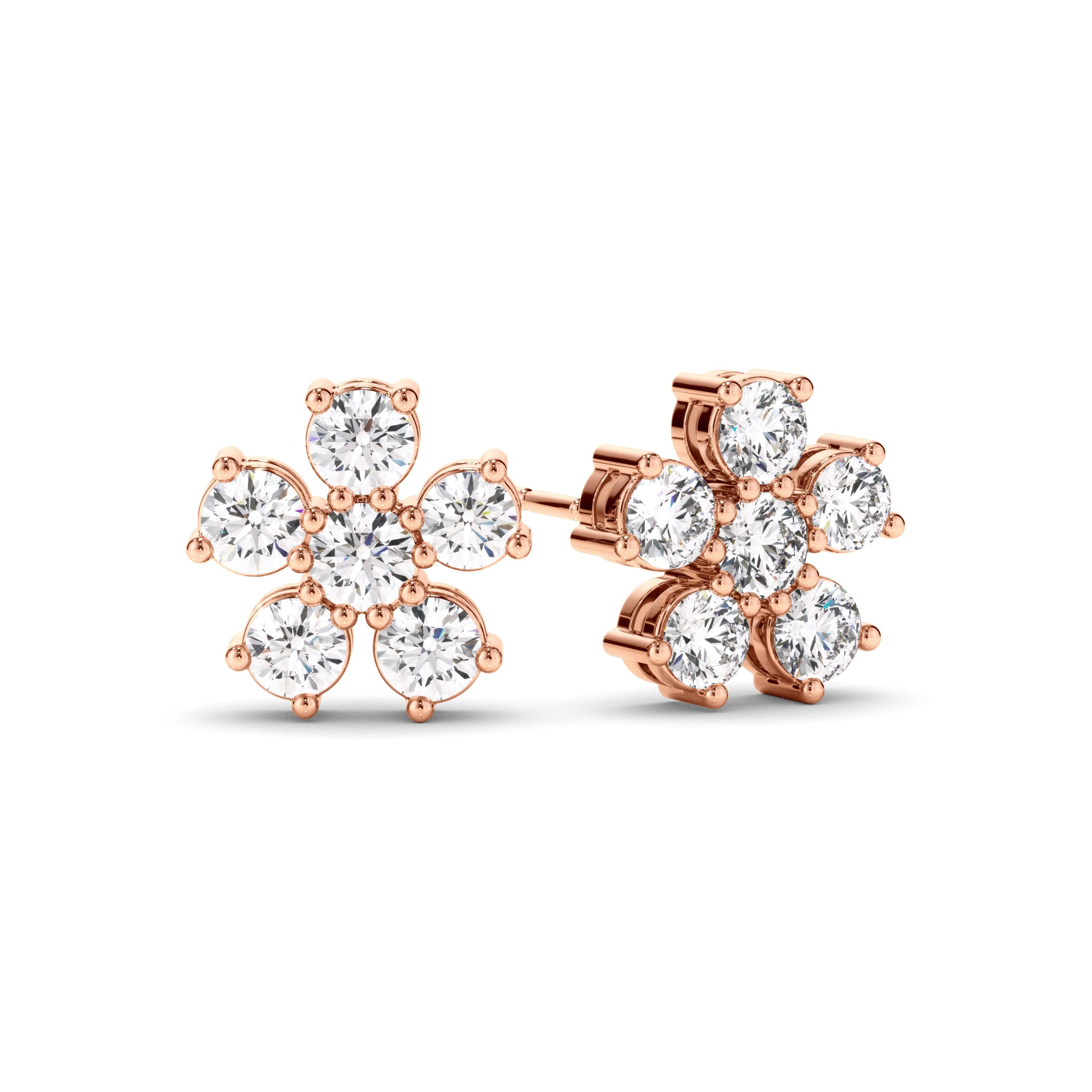 Flower Diamond Earrings